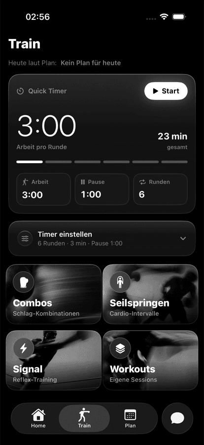 Glovio App - Rundentimer